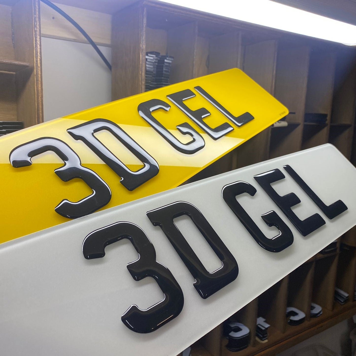 3D Gel Number Plates