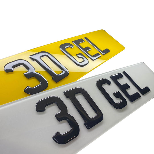 3D Gel Number Plates