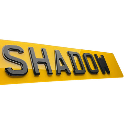 4D Shadow Number Plates