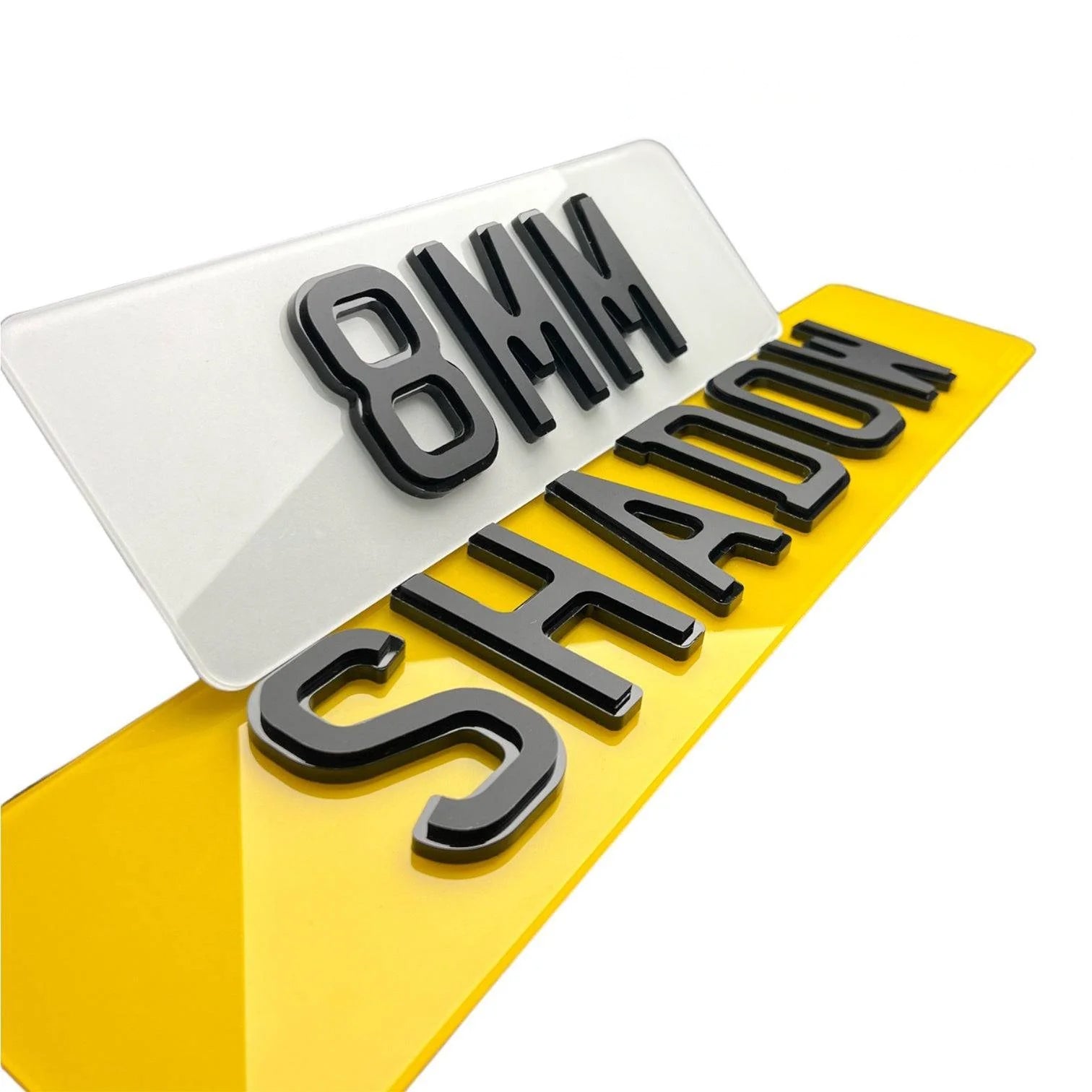 4D 8mm Shadow Number Plates – AuraSpec