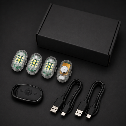 AuraGlow Magnetic Car Lights