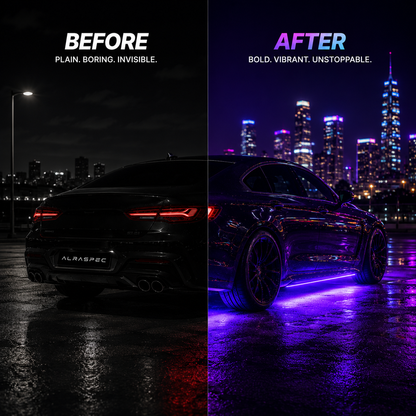 AuraGlow Magnetic Car Lights