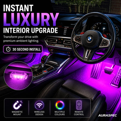 AuraGlow Magnetic Car Lights