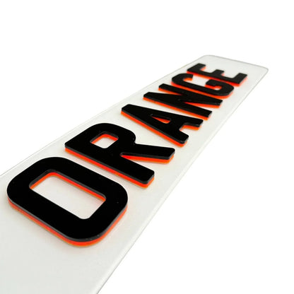 4D Neon Number Plates (Show/Off-Road)