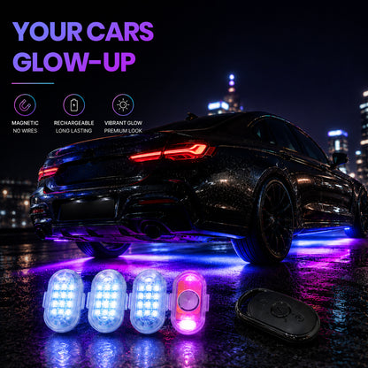 AuraGlow Magnetic Car Lights