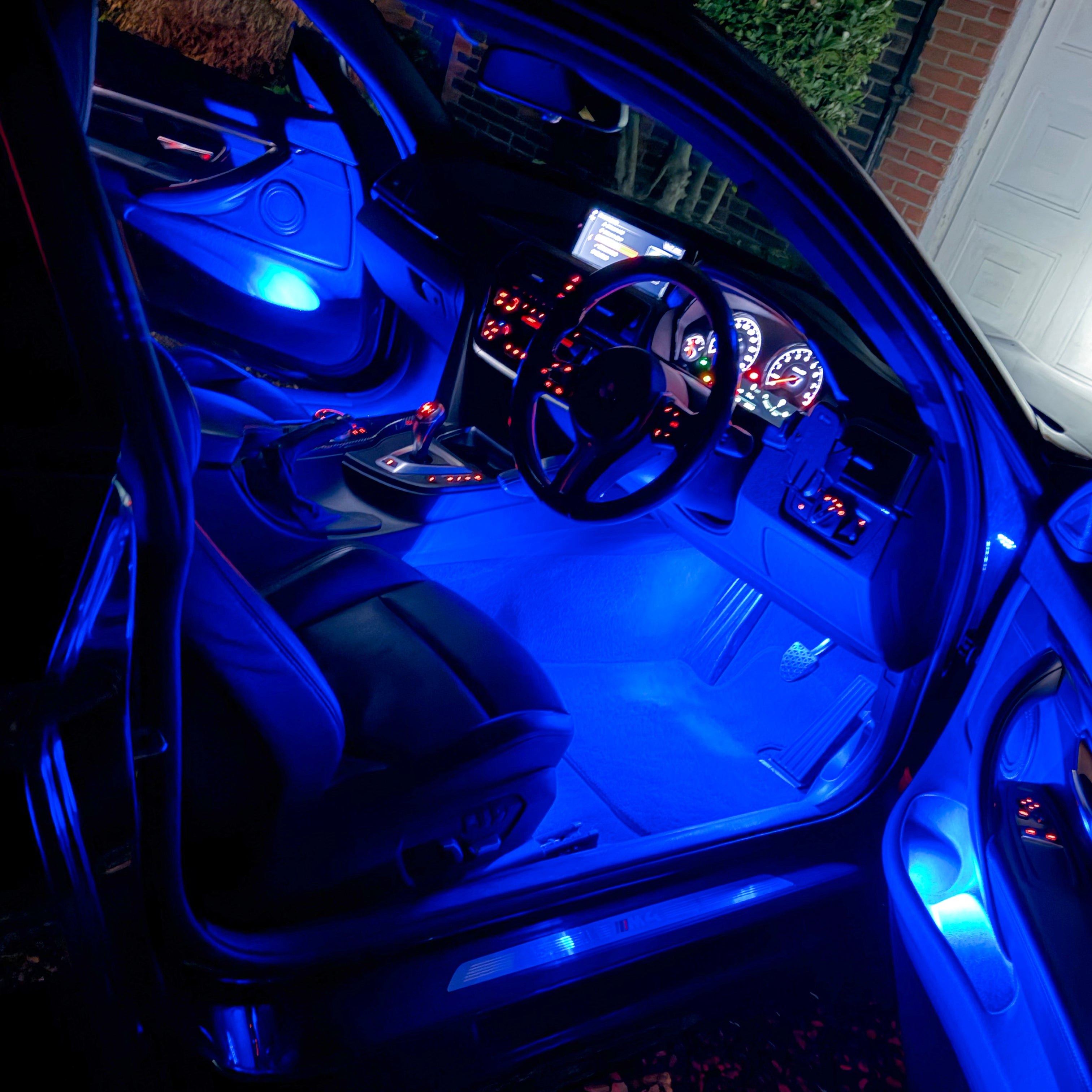 Blue ambient lights