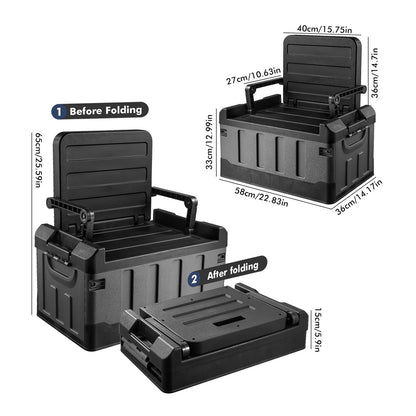 Heavy Duty Foldable Boot Organiser & Seat