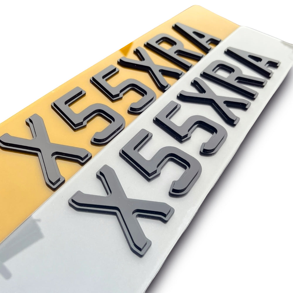 4D Shadow Number Plates