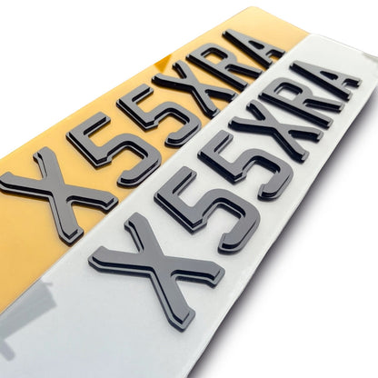 4D Shadow Number Plates